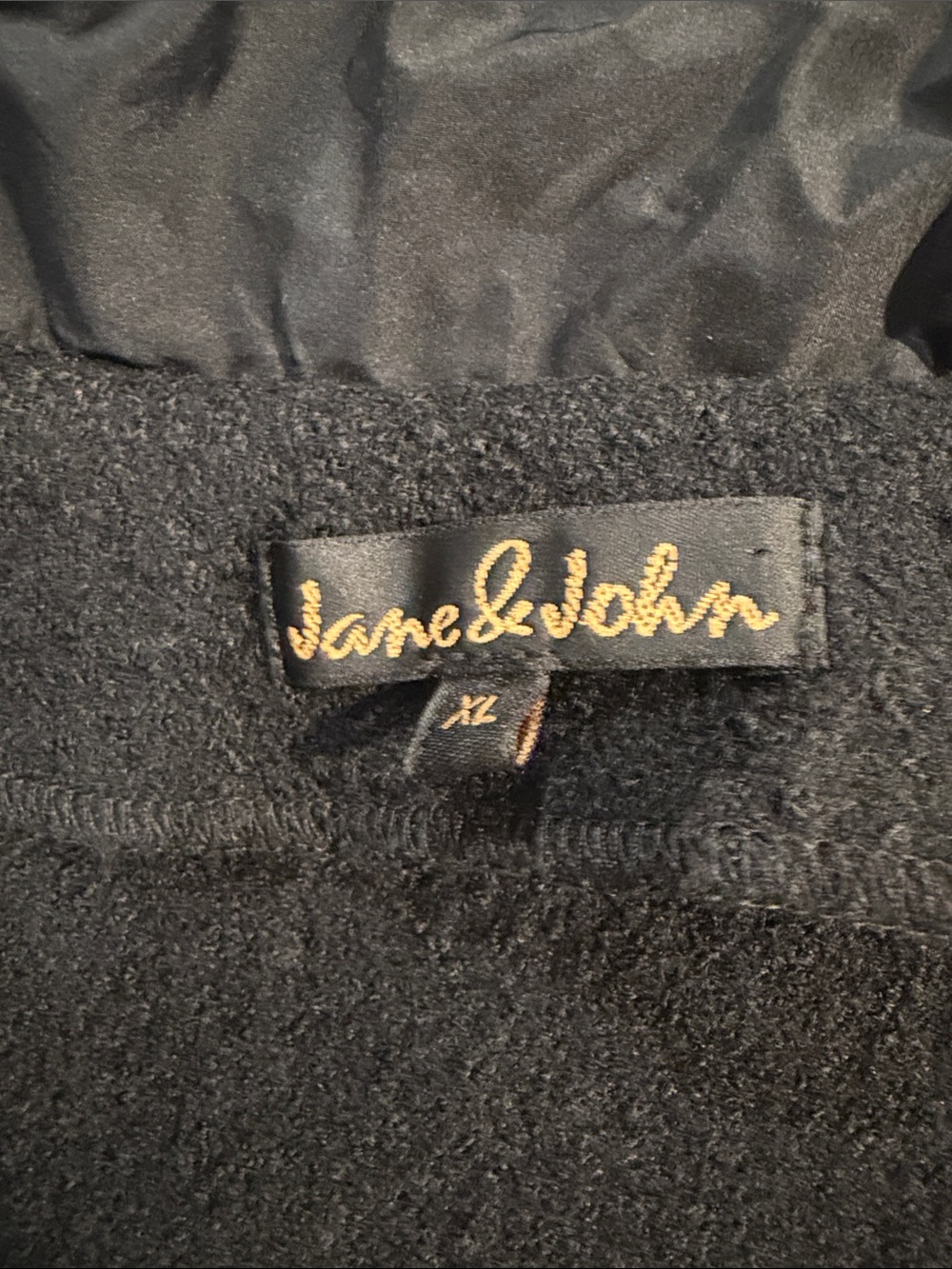 Jane and John Tricotto Black Ruffle-Collar Blazer with Patch Pockets Size XL - Picture 15 of 16